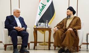 تأكيد “وحدة الإطار التنسيقي”.. عمار الحكيم يلتقي فالح الفياض على رأس وفد ائتلاف السوداني