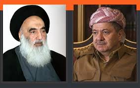 البارزاني يعزي المرجع السيستاني بوفاة شقيقه